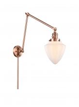 Innovations Lighting 238-AC-G661-7 - Bullet - 1 Light - 7 inch - Antique Copper - Swing Arm