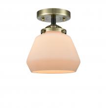 Innovations Lighting 284-1C-BAB-G171 - Fulton - 1 Light - 7 inch - Black Antique Brass - Semi-Flush Mount