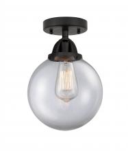 Innovations Lighting 288-1C-BK-G202-8 - Beacon - 1 Light - 8 inch - Matte Black - Semi-Flush Mount