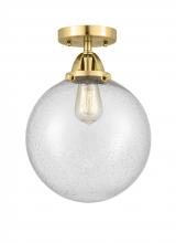 Innovations Lighting 288-1C-SG-G204-10 - Beacon - 1 Light - 10 inch - Satin Gold - Semi-Flush Mount