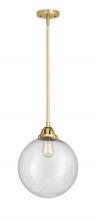 Innovations Lighting 288-1S-SG-G204-12 - Beacon - 1 Light - 12 inch - Satin Gold - Cord hung - Mini Pendant