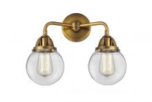 Innovations Lighting 288-2W-BB-G202-6 - Beacon - 2 Light - 14 inch - Brushed Brass - Bath Vanity Light