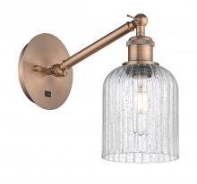 Innovations Lighting 317-1W-AC-G559-5SDY - Bridal Veil - 1 Light - 5 inch - Antique Copper - Sconce