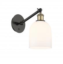 Innovations Lighting 317-1W-BAB-G558-6GWH - Bella - 1 Light - 6 inch - Black Antique Brass - Sconce