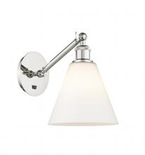 Innovations Lighting 317-1W-PN-GBC-81 - Berkshire - 1 Light - 8 inch - Polished Nickel - Sconce