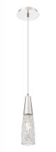 Innovations Lighting 322-1P-PN-G322-3CL - Amherst Brook - 1 Light - 3 inch - Polished Nickel - Cord Hung - Mini Pendant