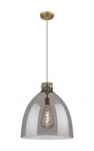 Innovations Lighting 410-1PL-BB-G412-18SM - Newton Bell - 1 Light - 18 inch - Brushed Brass - Cord hung - Pendant