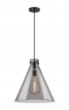 Innovations Lighting 410-1PL-BK-G411-18SM - Newton Cone - 1 Light - 18 inch - Matte Black - Cord hung - Pendant