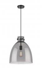 Innovations Lighting 410-1PL-BK-G412-14SM - Newton Bell - 1 Light - 14 inch - Matte Black - Cord hung - Pendant