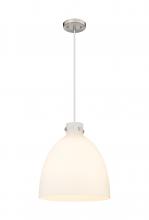 Innovations Lighting 410-1PL-SN-G412-16WH - Newton Bell - 1 Light - 16 inch - Satin Nickel - Cord hung - Pendant