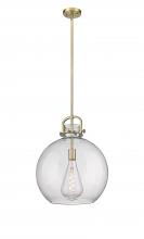 Innovations Lighting 410-1SL-BB-G410-16SDY - Newton Sphere - 1 Light - 16 inch - Brushed Brass - Pendant