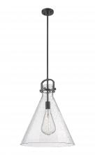 Innovations Lighting 410-1SL-BK-G411-18SDY - Newton Cone - 1 Light - 18 inch - Matte Black - Pendant