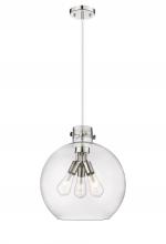 Innovations Lighting 410-3PL-PN-G410-16SDY - Newton Sphere - 3 Light - 16 inch - Polished Nickel - Cord hung - Pendant