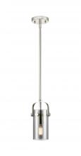 Innovations Lighting 423-1S-PN-G423-7SM - Pilaster II Cylinder - 1 Light - 7 inch Long Glass - Polished Nickel - Pendant