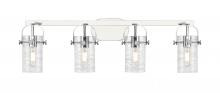 Innovations Lighting 423-4W-PC-G423-7DE - Pilaster II Cylinder - 4 Light - 35 inch - Polished Chrome - Bath Vanity Light