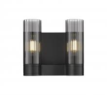 Innovations Lighting 429-2W-BK-G429-8SM - Empire - 2 Light - 11 inch - Matte Black - Bath Vanity Light