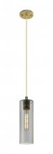 Innovations Lighting 434-1P-BB-G434-12SM - Crown Point - 1 Light - 5 inch - Brushed Brass - Pendant