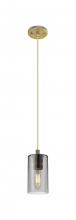 Innovations Lighting 434-1P-BB-G434-7SM - Crown Point - 1 Light - 5 inch - Brushed Brass - Pendant