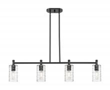 Innovations Lighting 434-4I-BK-G434-7DE - Crown Point - 4 Light - 44 inch - Matte Black - Island Light