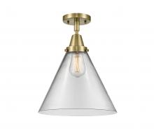 Innovations Lighting 447-1C-AB-G42-L - Cone - 1 Light - 12 inch - Antique Brass - Flush Mount