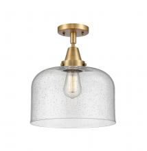 Innovations Lighting 447-1C-BB-G74-L - Bell - 1 Light - 12 inch - Brushed Brass - Flush Mount