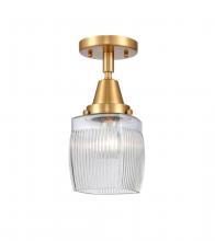 Innovations Lighting 447-1C-SG-G302 - Colton - 1 Light - 6 inch - Satin Gold - Flush Mount