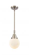 Innovations Lighting 447-1S-SN-G201-6 - Beacon - 1 Light - 6 inch - Brushed Satin Nickel - Mini Pendant