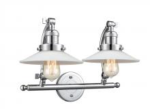 Innovations Lighting 515-2W-PC-G1 - Halophane - 2 Light - 18 inch - Polished Chrome - Bath Vanity Light