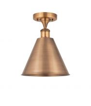 Innovations Lighting 516-1C-AC-MBC-12-AC - Berkshire - 1 Light - 12 inch - Antique Copper - Semi-Flush Mount