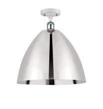 Innovations Lighting 516-1C-WPC-MBD-16-PC - Bristol - 1 Light - 16 inch - White Polished Chrome - Semi-Flush Mount