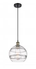 Innovations Lighting 516-1P-BAB-G556-10CL - Rochester - 1 Light - 10 inch - Black Antique Brass - Cord hung - Mini Pendant