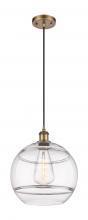 Innovations Lighting 516-1P-BB-G556-12CL - Rochester - 1 Light - 12 inch - Brushed Brass - Cord hung - Mini Pendant