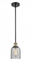 Innovations Lighting 516-1S-BAB-G257 - Caledonia - 1 Light - 5 inch - Black Antique Brass - Mini Pendant