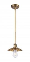 Innovations Lighting 516-1S-BB-M17-BB - Scallop - 1 Light - 8 inch - Brushed Brass - Mini Pendant