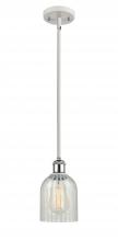 Innovations Lighting 516-1S-WPC-G2511 - Caledonia - 1 Light - 5 inch - White Polished Chrome - Mini Pendant