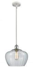 Innovations Lighting 516-1S-WPC-G92-L - Fenton - 1 Light - 11 inch - White Polished Chrome - Mini Pendant