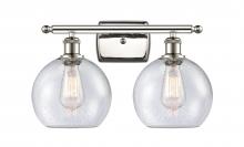 Innovations Lighting 516-2W-PN-G124-8 - Athens - 2 Light - 18 inch - Polished Nickel - Bath Vanity Light