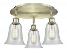 Innovations Lighting 516-3C-AB-G2812 - Hanover - 3 Light - 18 inch - Antique Brass - Flush Mount