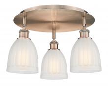 Innovations Lighting 516-3C-AC-G441 - Brookfield - 3 Light - 18 inch - Antique Copper - Flush Mount