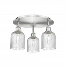 Innovations Lighting 516-3C-SN-G559-5SDY - Bridal Veil - 3 Light - 17 inch - Satin Nickel - Flush Mount