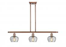 Innovations Lighting 516-3I-AC-G92 - Fenton - 3 Light - 36 inch - Antique Copper - Cord hung - Island Light