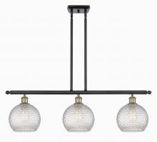 Innovations Lighting 516-3I-BAB-G122C-8CL - Athens - 3 Light - 36 inch - Black Antique Brass - Cord hung - Island Light