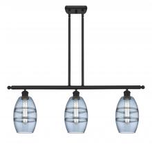 Innovations Lighting 516-3I-BK-G557-6BL - Vaz - 3 Light - 36 inch - Matte Black - Cord hung - Island Light