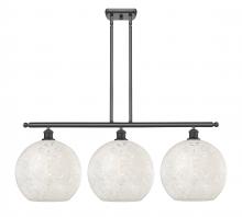 Innovations Lighting 516-3I-OB-G1216-12WM - White Mouchette - 3 Light - 39 inch - Oil Rubbed Bronze - Stem Hung - Island Light