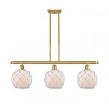 Innovations Lighting 516-3I-SG-G121-8RW - Farmhouse Rope - 3 Light - 36 inch - Satin Gold - Cord hung - Island Light