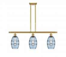 Innovations Lighting 516-3I-SG-G557-6BL - Vaz - 3 Light - 36 inch - Satin Gold - Cord hung - Island Light