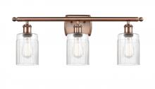 Innovations Lighting 516-3W-AC-G342 - Hadley - 3 Light - 25 inch - Antique Copper - Bath Vanity Light