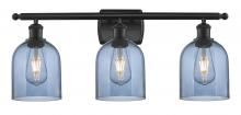 Innovations Lighting 516-3W-BK-G558-6BL - Bella - 3 Light - 26 inch - Matte Black - Bath Vanity Light