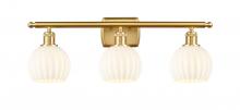 Innovations Lighting 516-3W-SG-G1217-6WV - White Venetian - 3 Light - 26 inch - Satin Gold - Bath Vanity Light