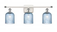 Innovations Lighting 516-3W-WPC-G559-5BL - Bridal Veil - 3 Light - 25 inch - White Polished Chrome - Bath Vanity Light